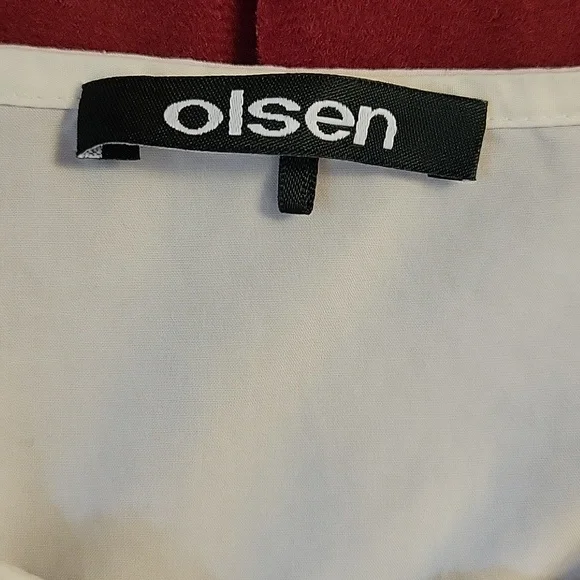 Olsen Fashion White Ruffled Blouse - Picture 11 of 16